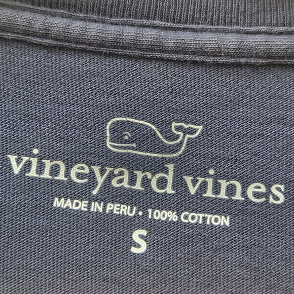 VINEYARD VINES Shirt Small Blue Pineapple Spellout Long Sleeve - Picture 3 of 11